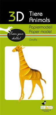 3D Papiermodell - Giraffe