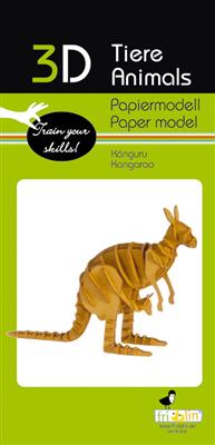 Modèle En Papier 3D - Kangourou