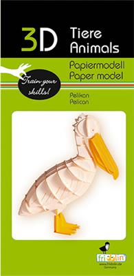 3D Papiermodell - Pelikan