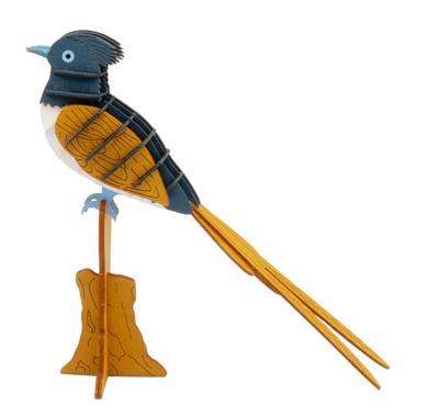 3D Paper Model: OISEAU de PARADIS 6x12x6cm, en sachet 10,5x21x0,5cm