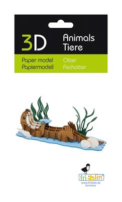 3D Papiermodell - Otter