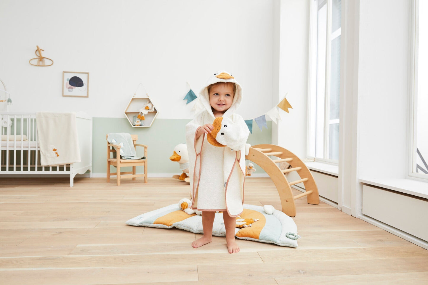 Poncho de bain enfant Canard Edda