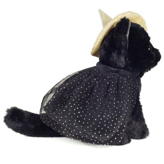 Chat noir d’Halloween Teddy Hermann 20 cm – vue complémentaire – SKU 946137