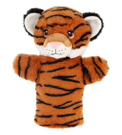 Marionnette tigre orange rayé Keeleco 27 cm