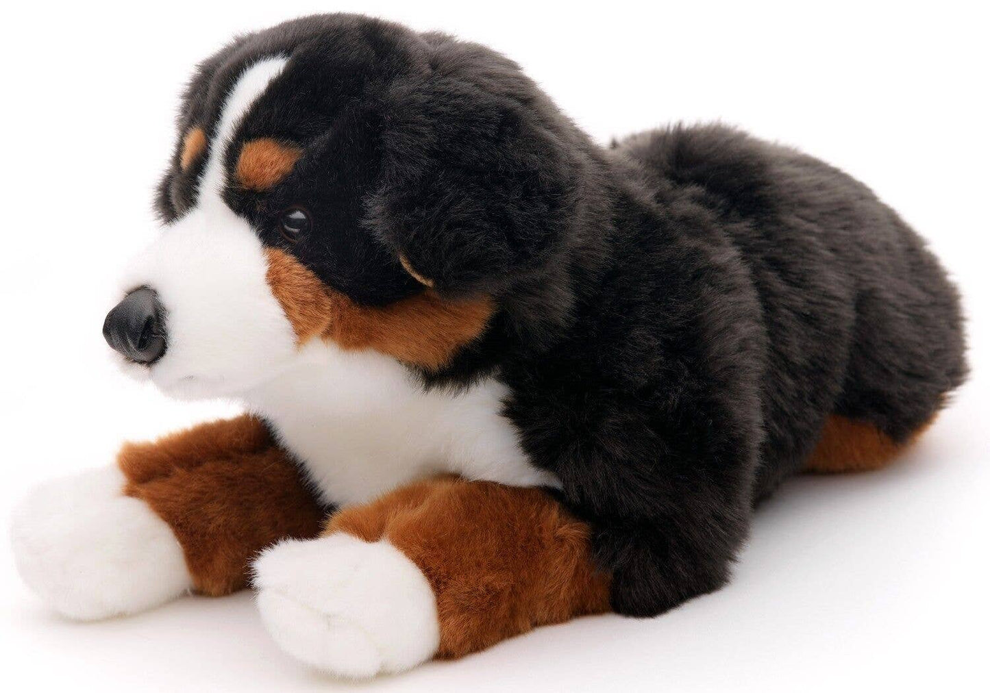Plüschtier eines Berner Sennenhundes, liegend