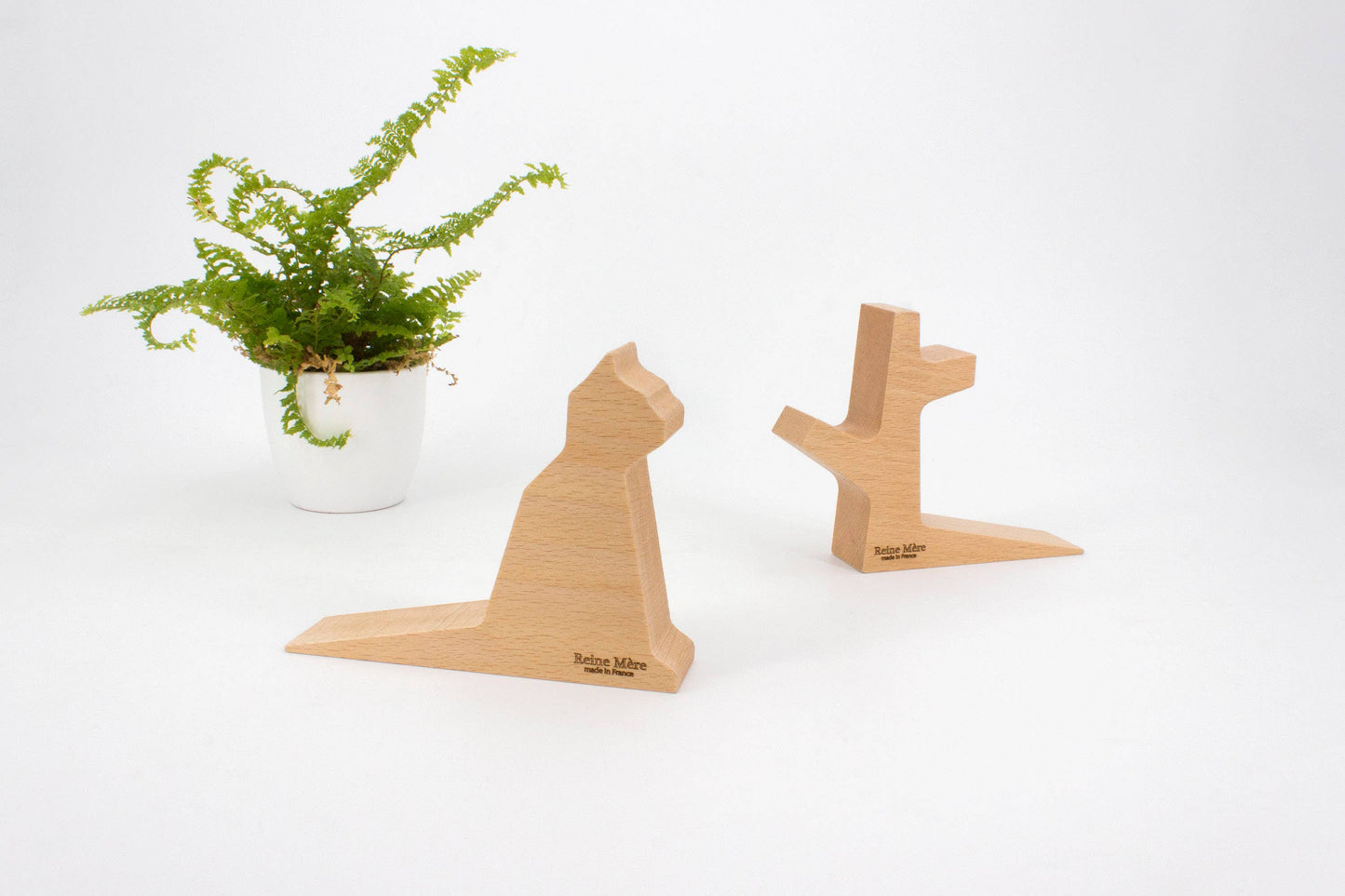 Cale-porte en Bois - Chat Sachat