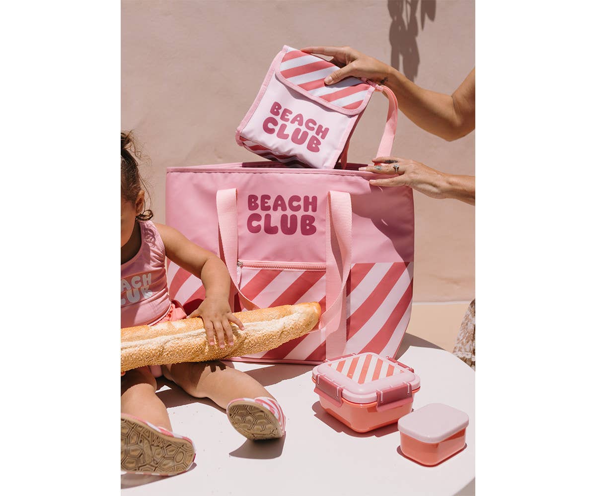 Sac isotherme pour goûter Stripes Bloom & Blush