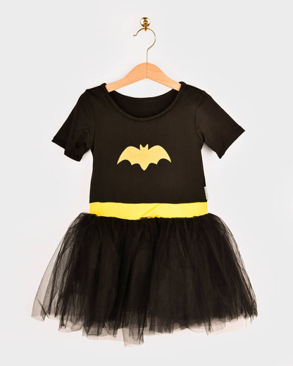 Batgirl Tutu Dress with Cape 110-116 cm 4-6 years
