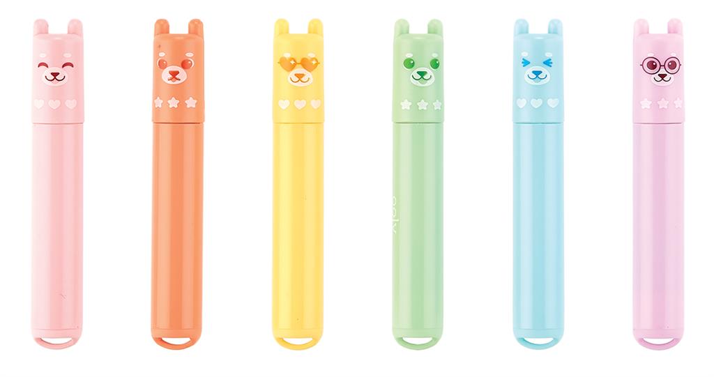 Set de 6 Mini Surligneurs Parfumés