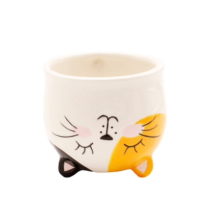 Umgekippte Katze Tasse