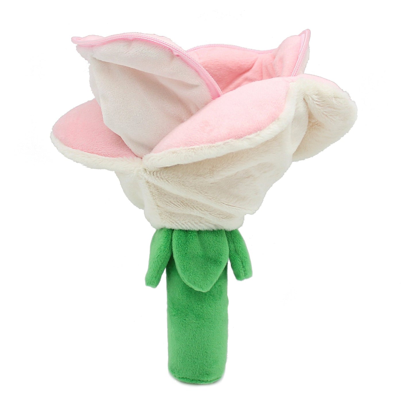Peluche réversible Cœur/Fleur blanc-rose – Flipetz – vue 4