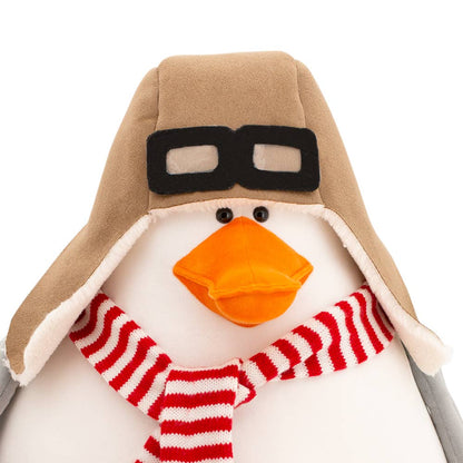 Plush goose with pilot's cap - 50 cm - from birth