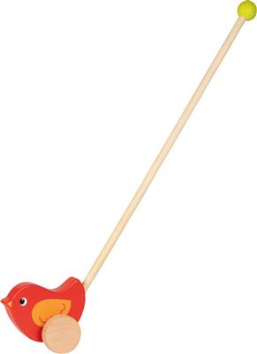 Animal à pousser: OISEAU H10cm, bois, 1+