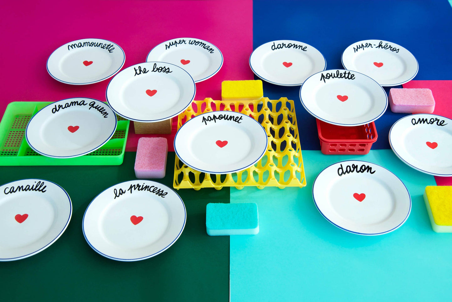 Assiette LA FAMILLE S'ÉCLATE - Drama Queen