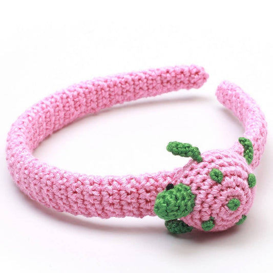 Schildkröten-Haarreif - Rosa