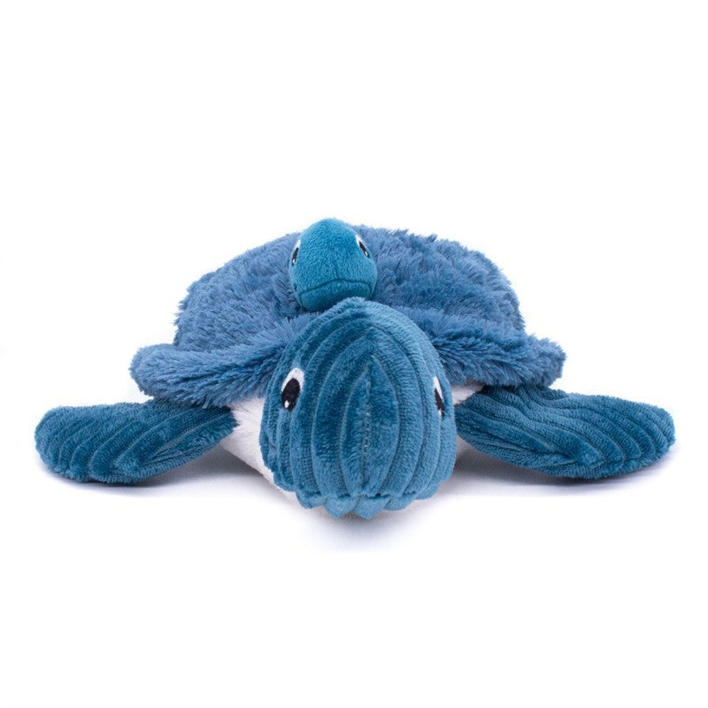 Peluche tortue Sauvenou maman et son bébé bleu – Les Ptipotos – vue 6