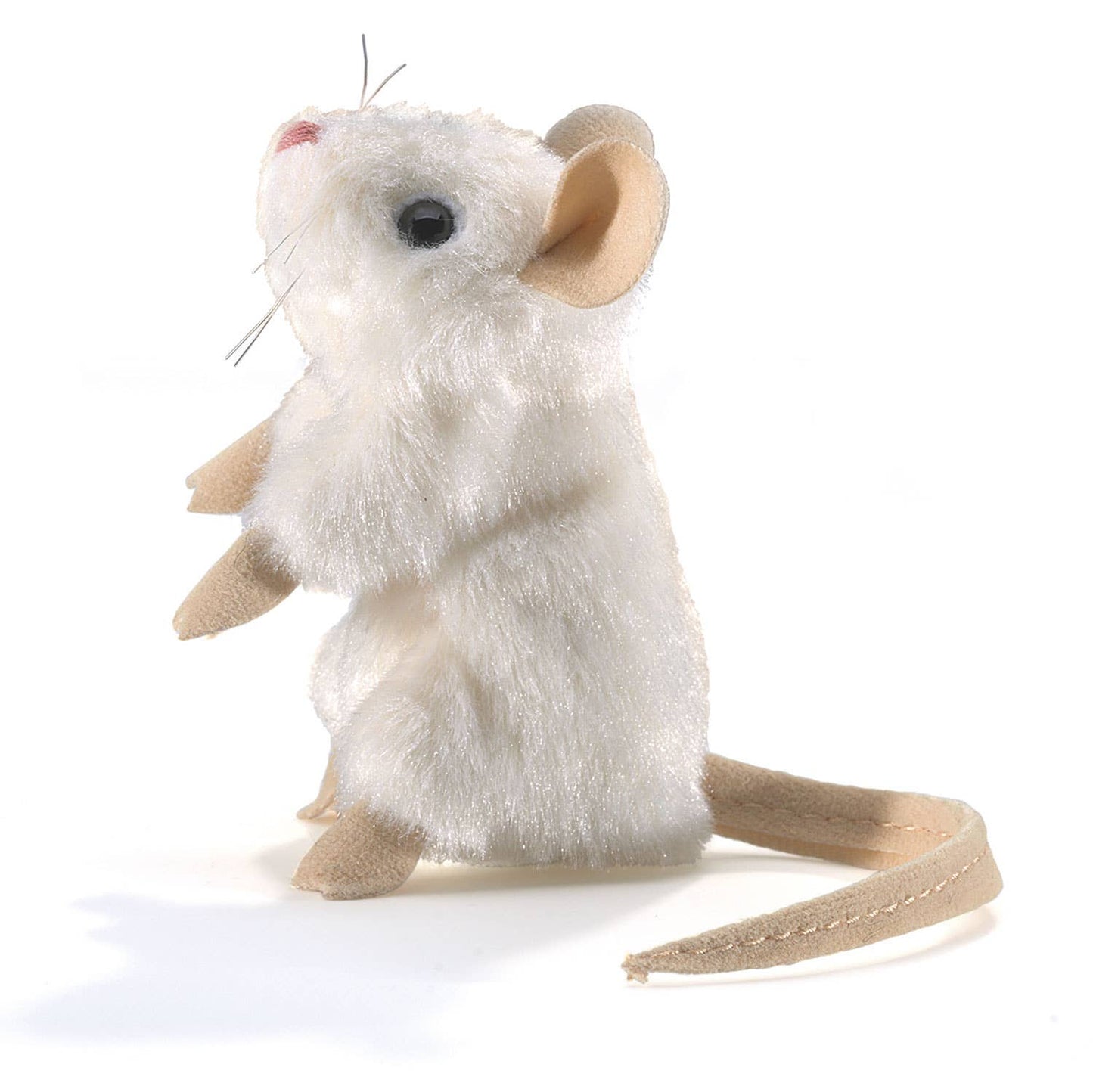 Marionnette à main Mini souris blanche 2776/ mini-souris blanche Folkmanis réaliste