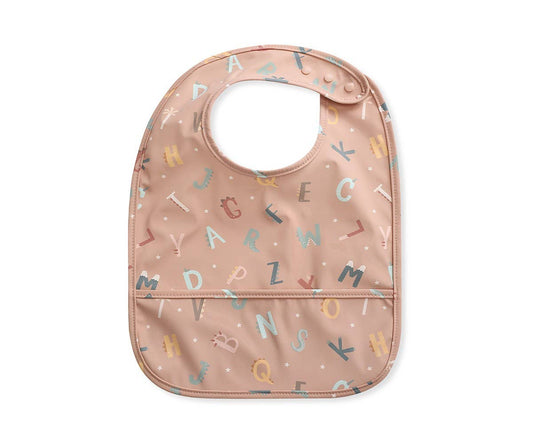 Lustiges wasserdichtes Lätzchen mit Alphabet-Buchstaben