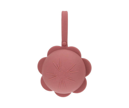 Silicone pacifier clip Brick flower