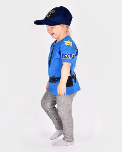 T-shirt Police en coton biologique 110-116 cl 4-6 ans