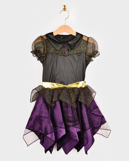 Deluxe Witch Dress and Hat 110-116 cm 4-6 years