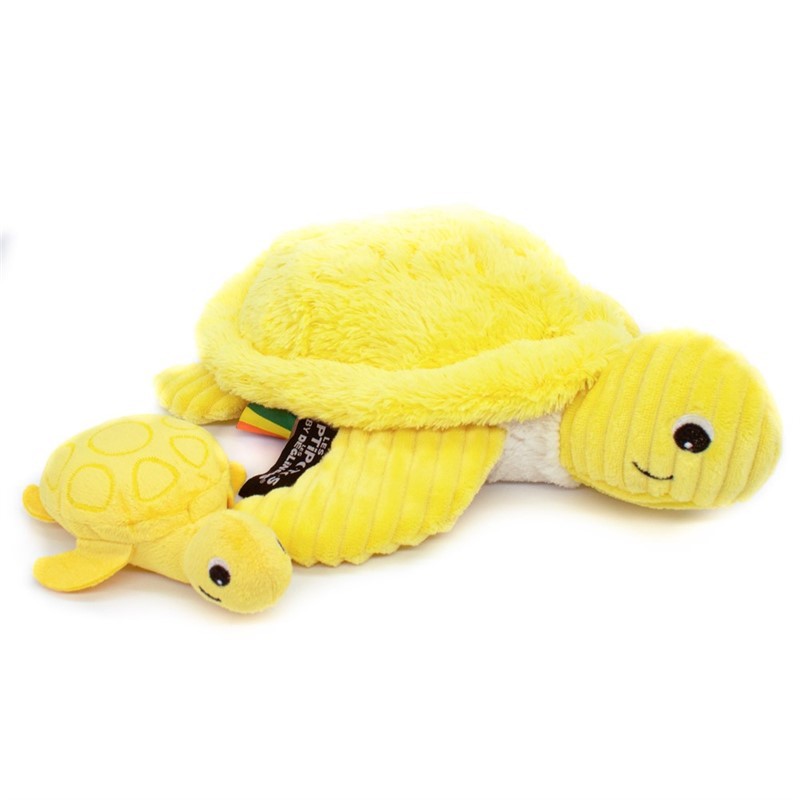 Peluche tortue Sauvenou maman et son bébé jaune – Les Ptipotos – vue 4