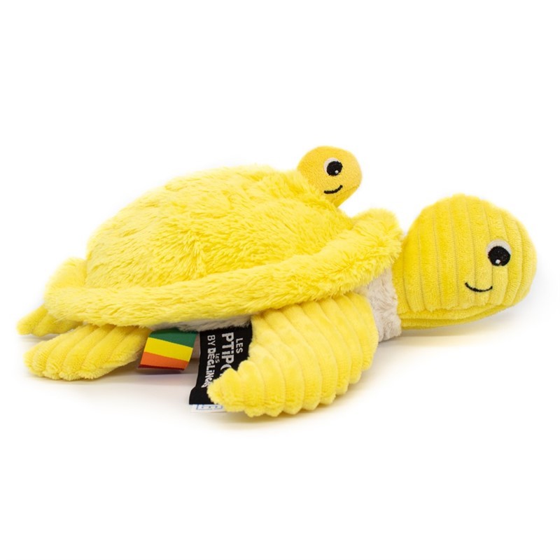 Peluche tortue Sauvenou maman et son bébé jaune – Les Ptipotos – vue 5