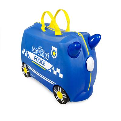 Trunki Ride-on: VOITURE DE POLICE Percy 46x30x21cm, emballage polyglotte, empilable, emballé à l'unité dans une boite VPC, 3+