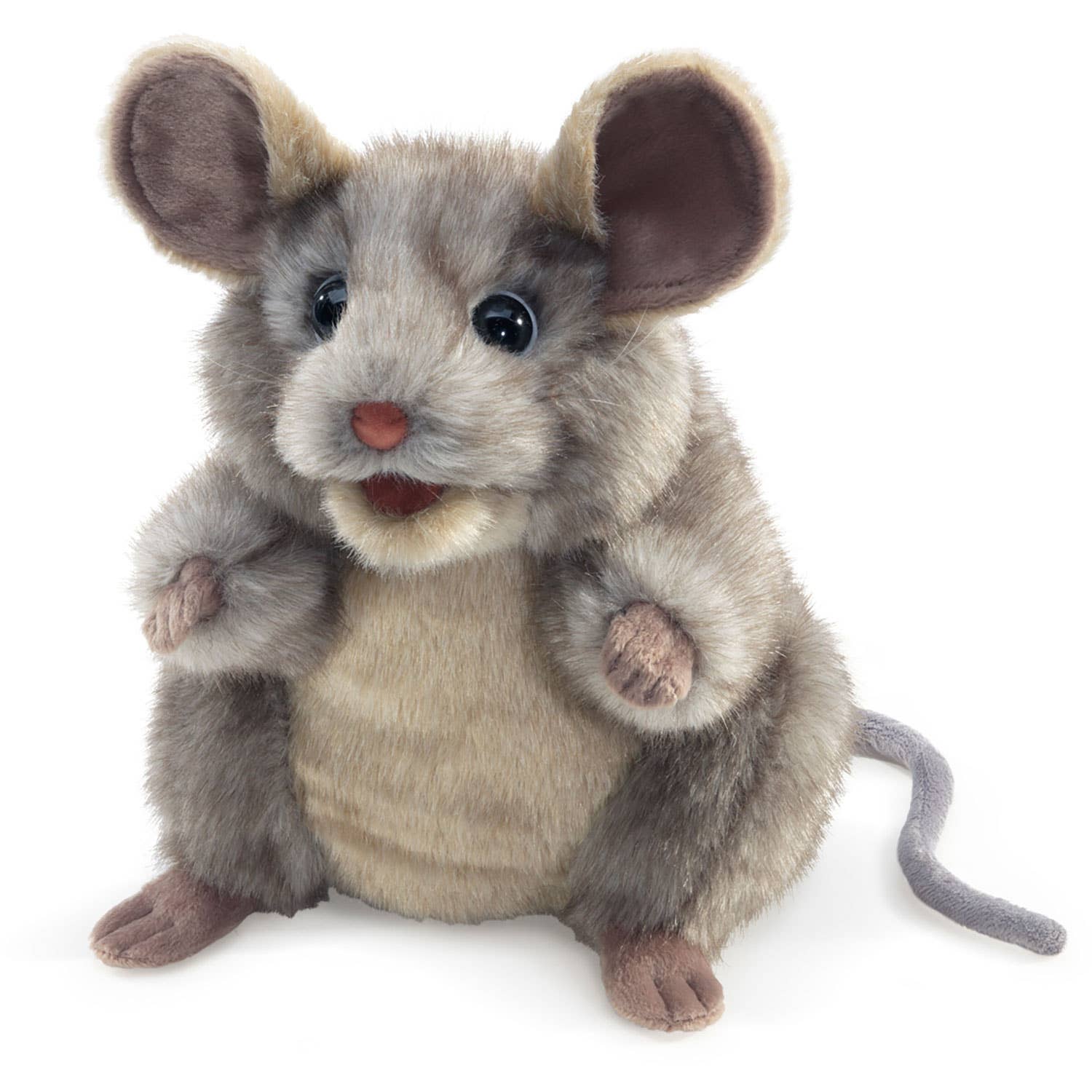Marionnette à main Souris grise/souris grise 3202 Folkmanis réaliste