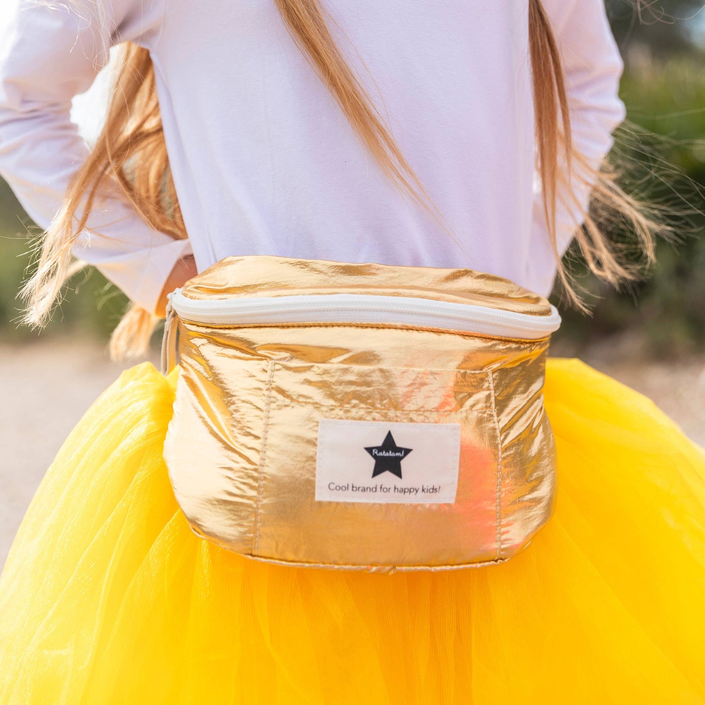 Metallic-Gürteltasche für Kinder