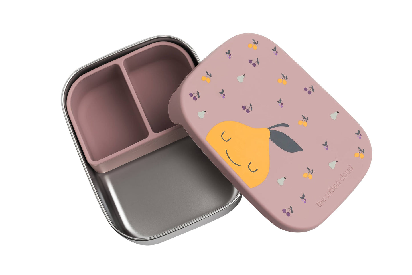 Fruity Stainless Steel Lunch Box with Compartments for Children