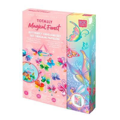 Box Candiy: Totally Magical Forest - SET ORIGAMI PAPILLON, en boîte cadeau 4x17x23cm, 6+