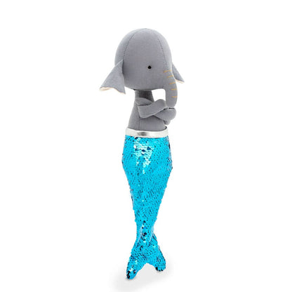 Cotton soft toy, Alicia the mermaid elephant: 29 cm, from 3 years old