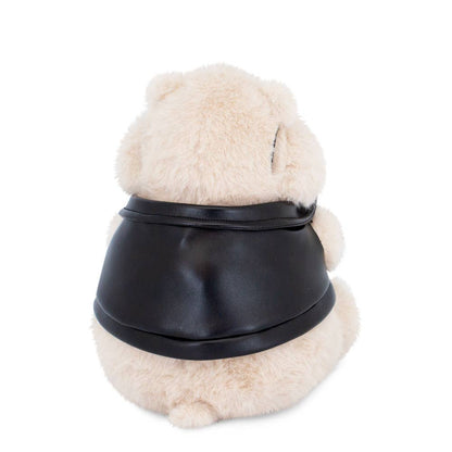 Peluche Hamster avec veste en cuir
