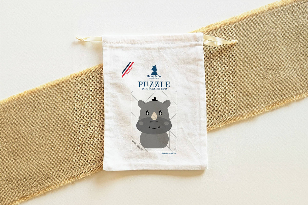 Visuel complémentaire du produit Puzzle en Bois Rhinocéros — Reine Mère (photo 2)