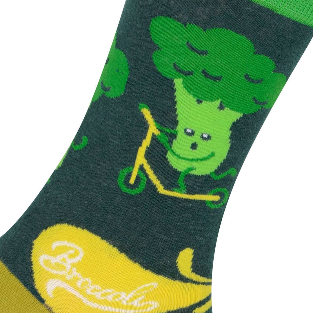 Sportsocken für Kinder mit Brokkoli-Motiv