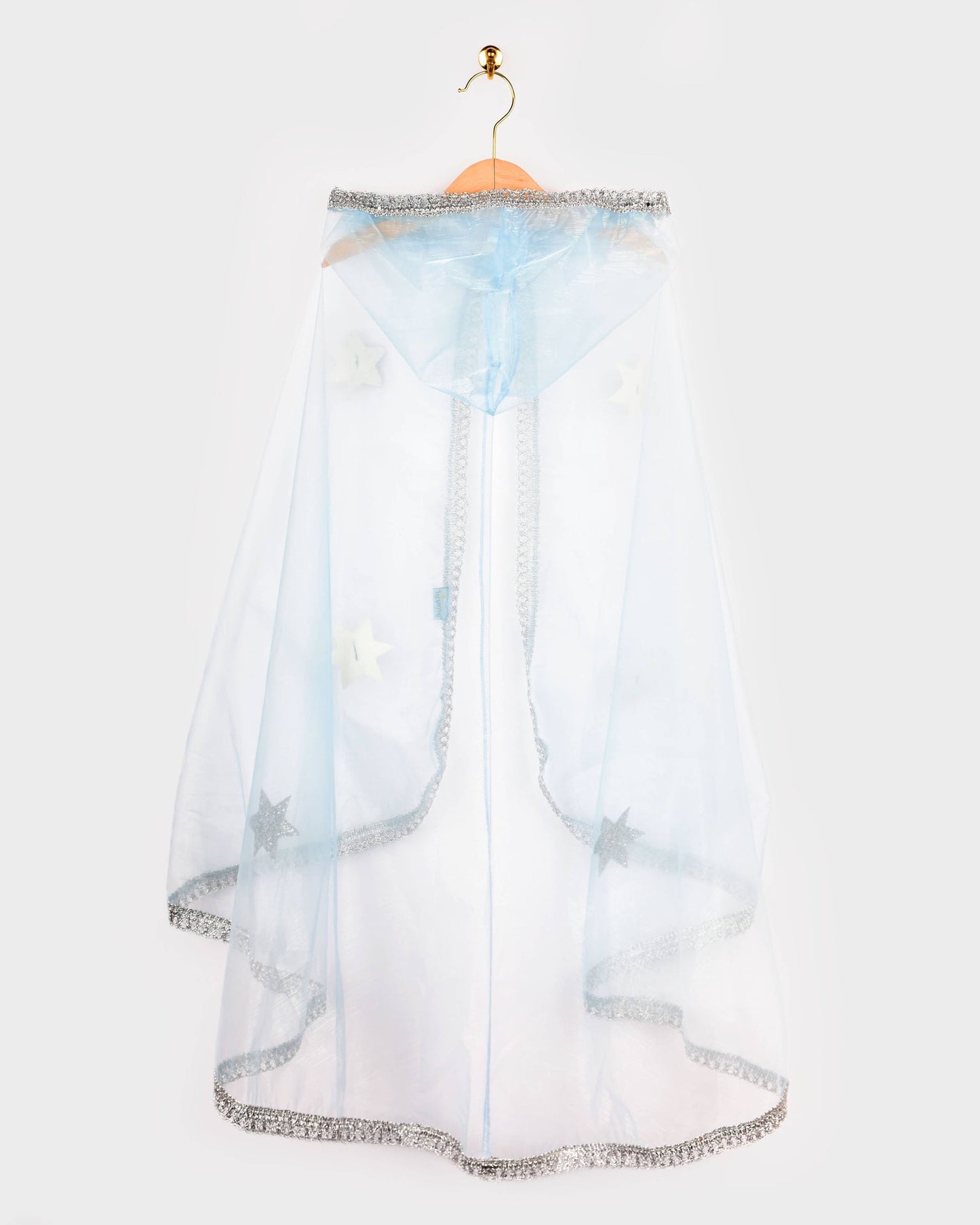 Blue organza Princess cape 98-128 cm 3-8 years