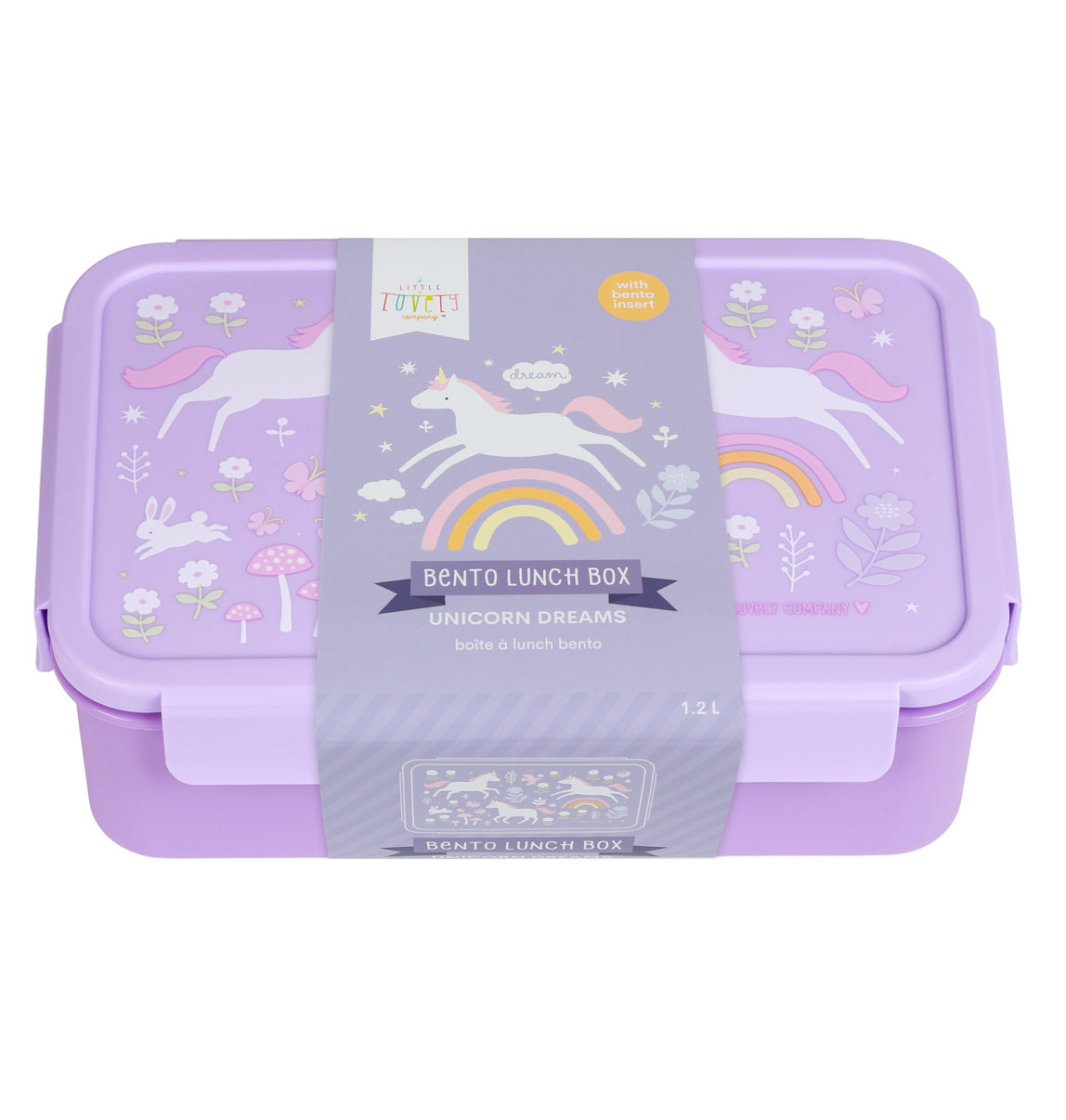 Boîte à déjeuner bento - Unicorn Dreams – vue 5 – A Little Lovely Company