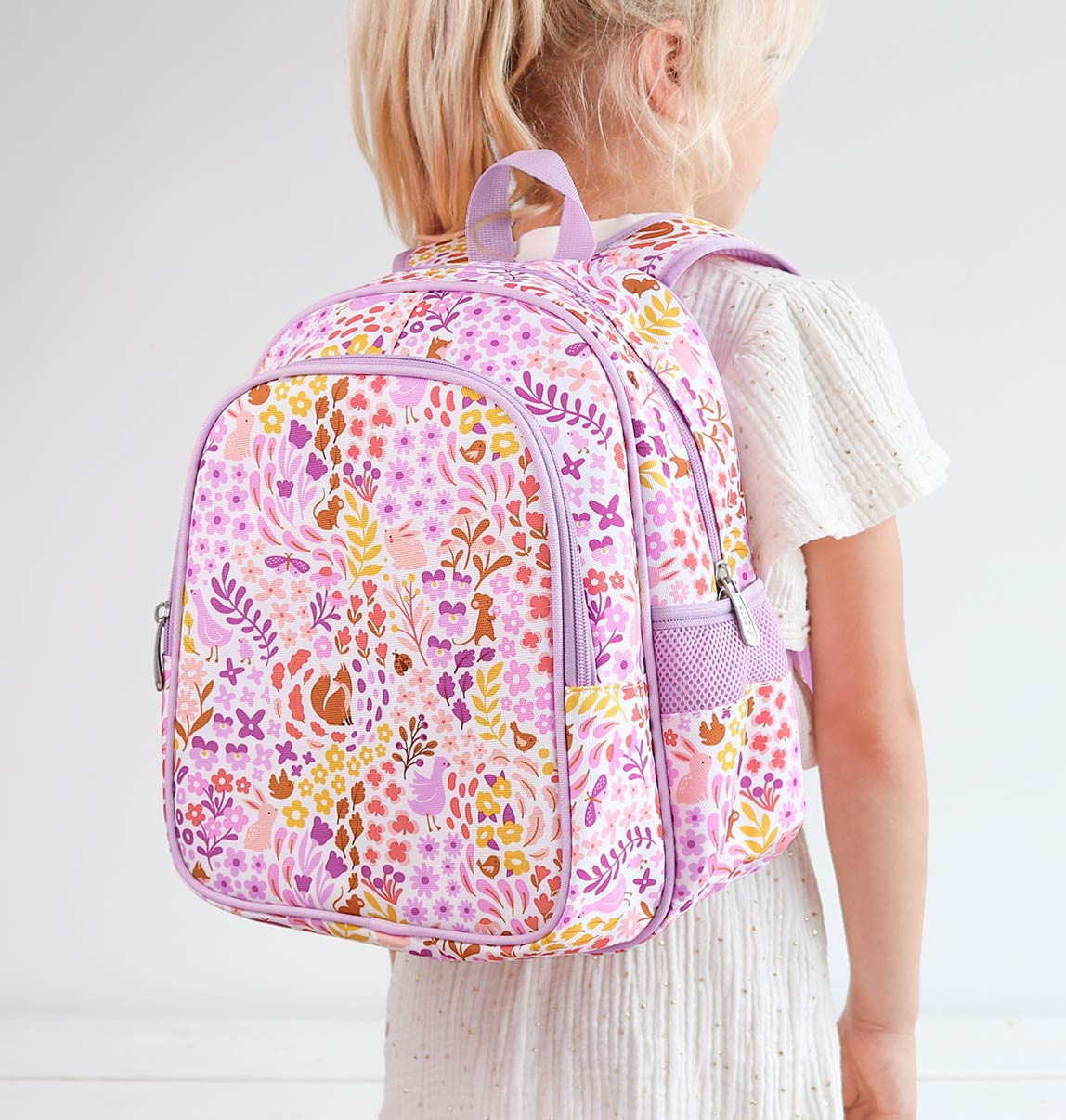 Sac à dos enfant - Jardin fleuri – vue 2 – A Little Lovely Company