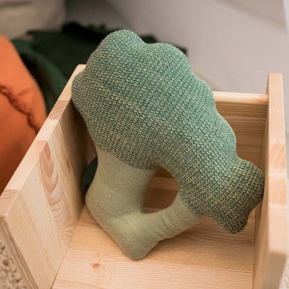 Coussin tricoté Brucy le Brocoli – Oli&Carol x Lorena Canals – vue produit 4