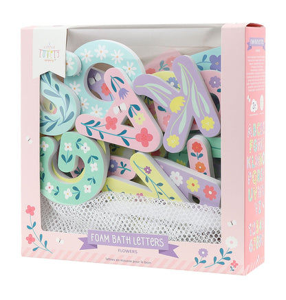 Lettres de bain en mousse - Fleurs – vue 2 – A Little Lovely Company