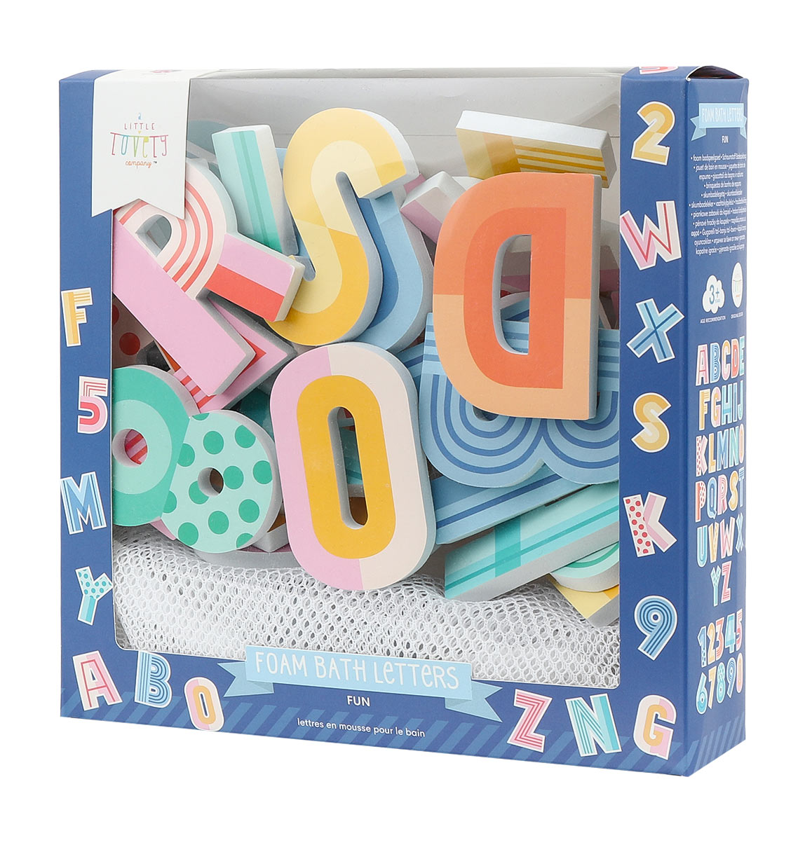 Lettres de bain en mousse - Fun – vue 2 – A Little Lovely Company