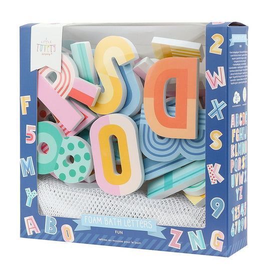 Lettres de bain en mousse - Fun – vue 2 – A Little Lovely Company