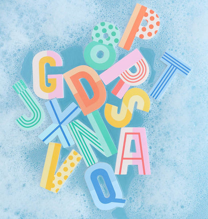 Lettres de bain en mousse - Fun – vue 3 – A Little Lovely Company