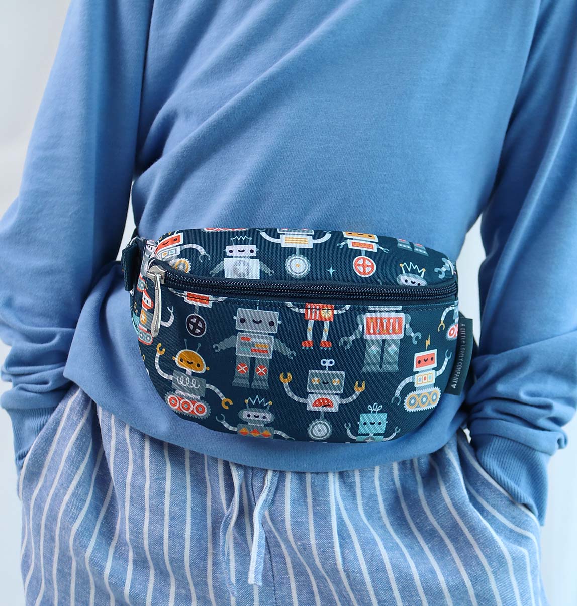 Sac banane enfant - Robots – vue 5 – A Little Lovely Company