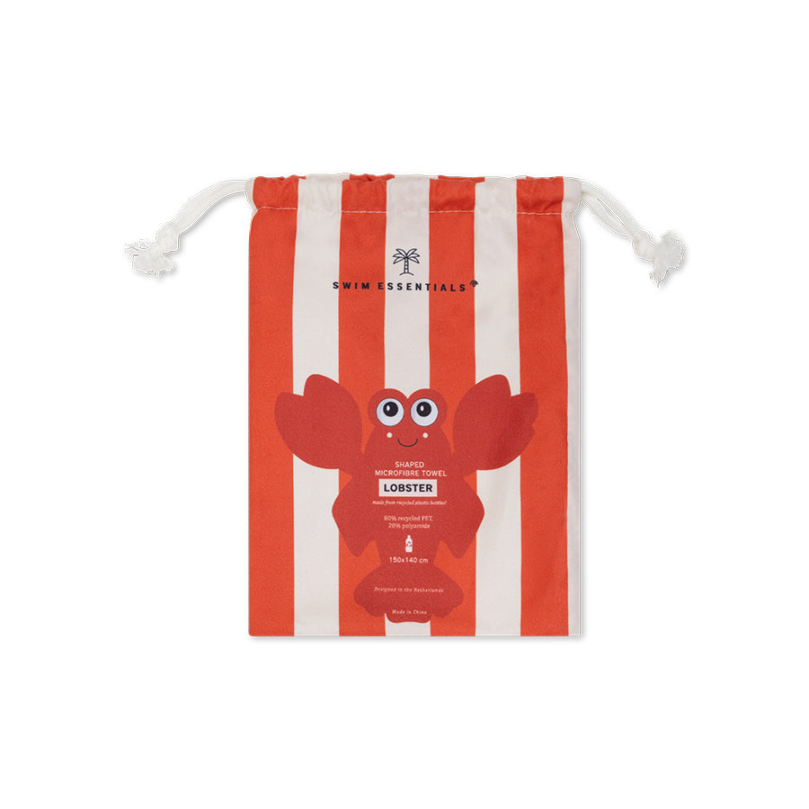 Microfiber Beach Towel - Red - Lobster Bay - 180 x 90 cm