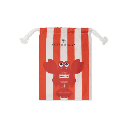 Microfiber Beach Towel - Red - Lobster Bay - 180 x 90 cm