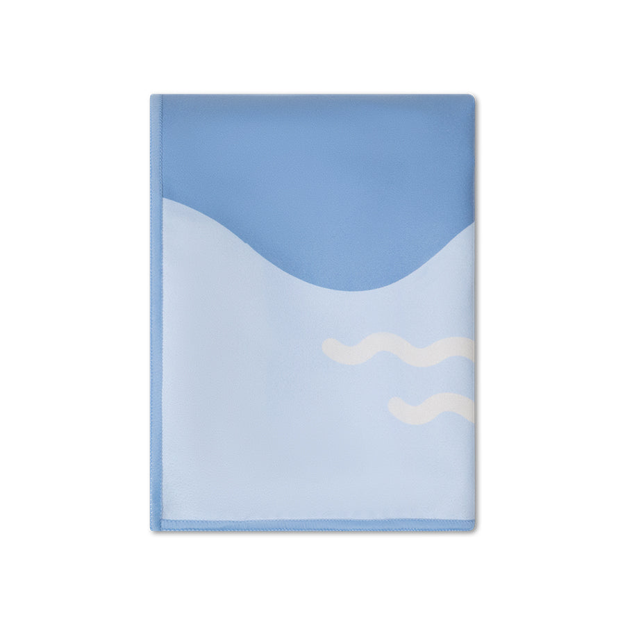 Microfiber Beach Towel - Blue - Seas The Day - 135 x 65 cm