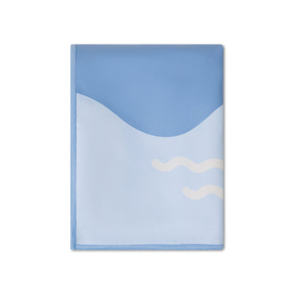 Microfiber Beach Towel - Blue - Seas The Day - 135 x 65 cm