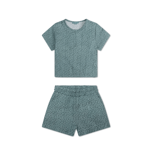 Beachwear Boys - Muslin - Green - Leopard
